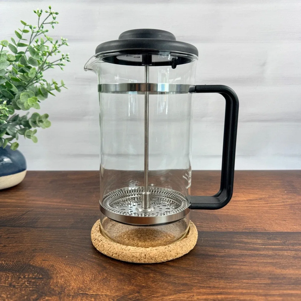 Bodum Chambord 8 Cup French Press Coffee Maker Glass Stainless Steel Black